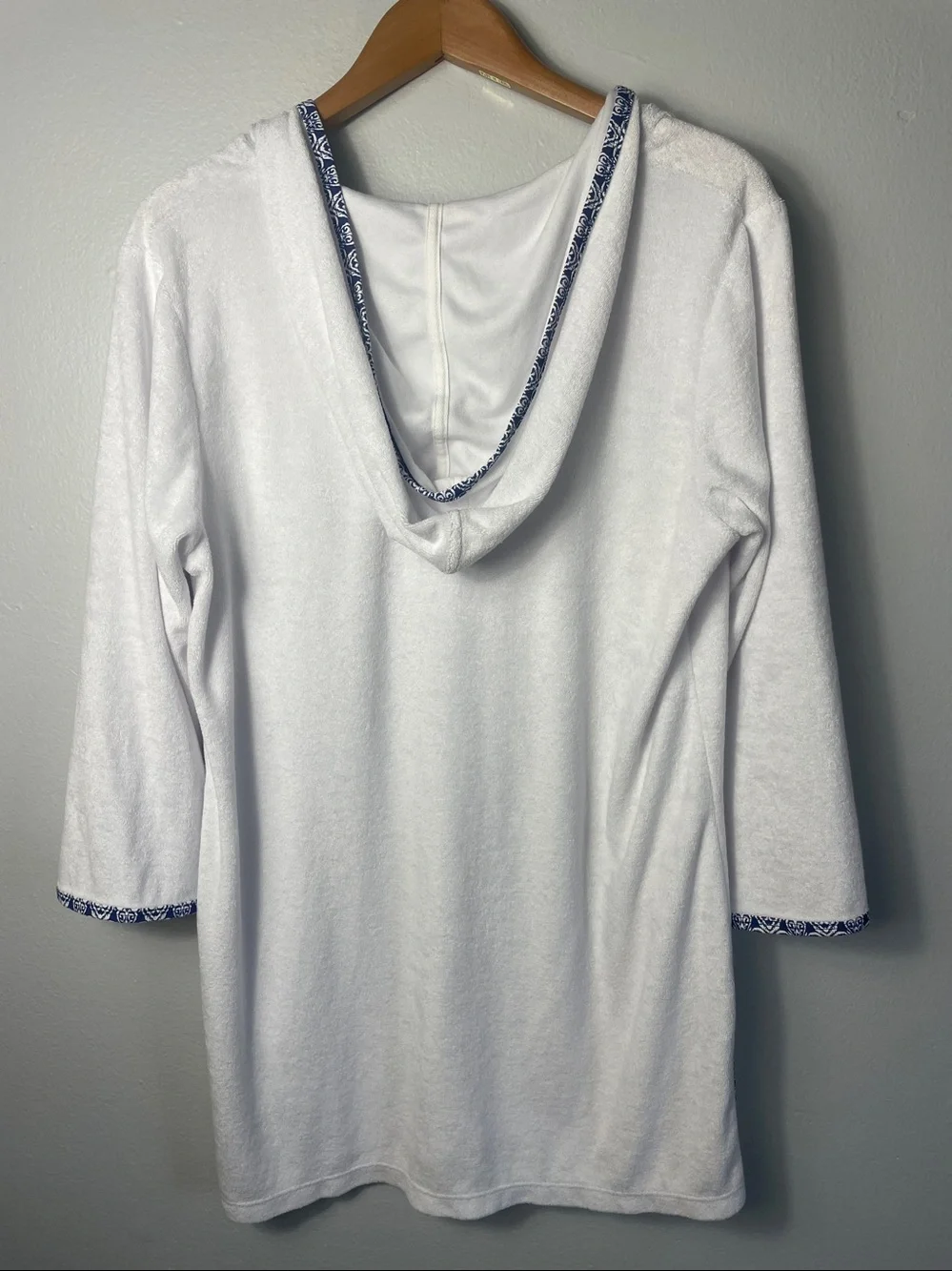 Helen Jon Hooded Terry Cover-Up Women‎ Size Large